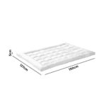 Bedra Mattress Topper Microfibre Pillowtop Double - Image 5