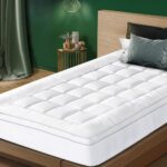 Bedra Pillowtop Mattress Topper Bamboo Fibre Protector Mat Cover 1000GSM Single - Image 6