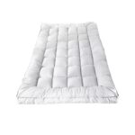 Bedra Pillowtop Mattress Topper Bamboo Fibre Protector Mat Cover 1000GSM Single