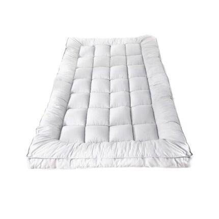 Bedra Pillowtop Mattress Topper Bamboo Fibre Protector Mat Cover 1000GSM Single