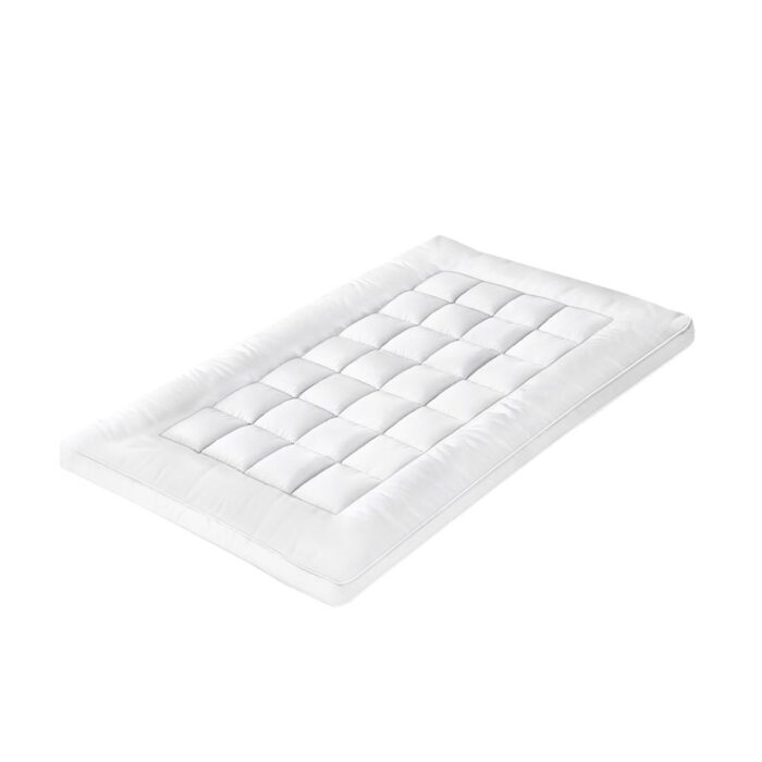 Bedra Pillowtop Mattress Topper Bamboo Fibre Protector Mat Cover 1000GSM Single - Image 2