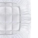 Bedra Pillowtop Mattress Topper Bamboo Fibre Protector Mat Cover 1000GSM Single - Image 3