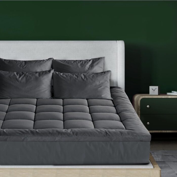 Bedra Mattress Protector Queen Bamboo Charcoal Pillowtop Topper Underlay Cover - Image 4