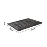 Bedra Mattress Protector Queen Bamboo Charcoal Pillowtop Topper Underlay Cover - Image 6