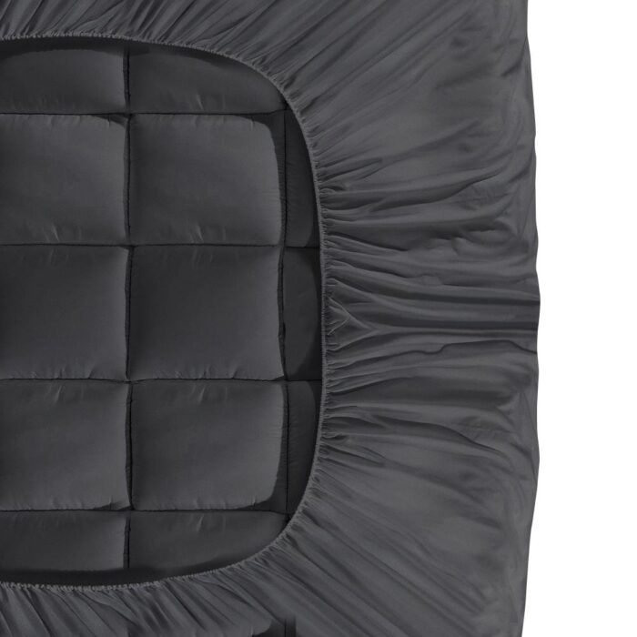 Bedra Mattress Protector Queen Bamboo Charcoal Pillowtop Topper Underlay Cover - Image 3