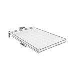 Bedra Mattress Topper Microfibre Luxury Pillowtop Protector Pad Cover Double - Image 3
