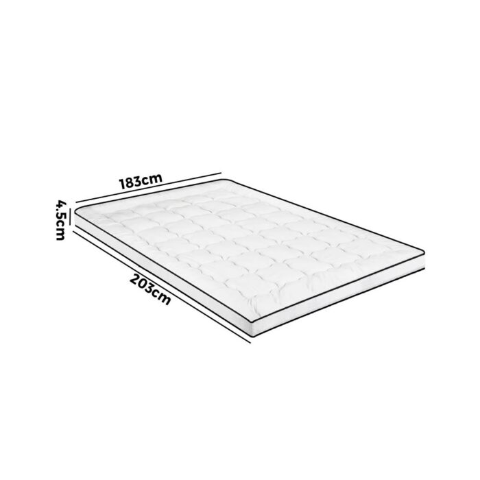 Bedra Mattress Topper Microfibre Pillowtop King - Image 2