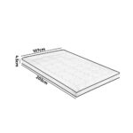 Bedra Mattress Topper Microfibre Luxury Pillowtop Protector Cover King Single - Image 6