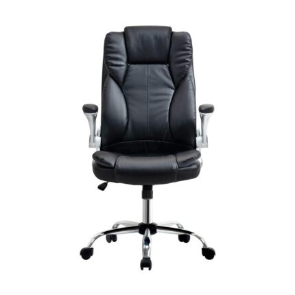 Oikiture Office Chair Executive Computer Chairs Tilt Seat PU Leather Seating