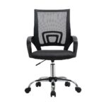 Oikiture Office Gaming  Chair Computer Mesh Chairs Executive Foam Seat Black