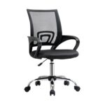 Oikiture Office Gaming  Chair Computer Mesh Chairs Executive Foam Seat Black - Image 6