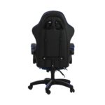 Oikiture Gaming Chair with Massage and 135° Recline, Executive Office Chair PU Leather Racing Chair with Footrest, Height Adjustable SGS Listed Gas-Lift, 160kg Capacity (Black&Blue) - Image 6