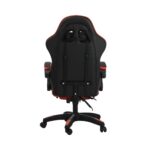 Oikiture Gaming Chair with Massage and 135° Recline, Executive Office Chair PU Leather Racing Chair with Footrest, Height Adjustable SGS Listed Gas-Lift, 160kg Capacity (Black&Red) - Image 5
