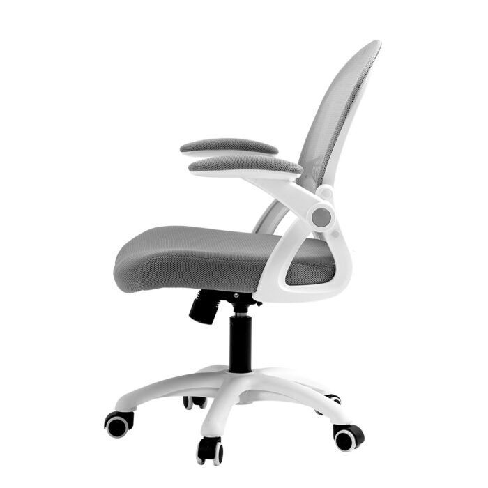 Artiss Mesh Office Chair Mid Back Grey - Image 4