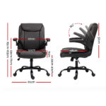 Artiss Executive Office Chair Mid Back Brown - Image 2