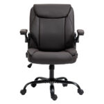 Artiss Executive Office Chair Mid Back Brown - Image 3