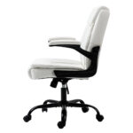 Artiss Executive Office Chair Mid Back White - Image 4