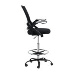 Artiss Office Chair Drafting Stool Mesh Chairs Black - Image 4