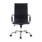 Artiss Office Chair PU Leather High Back Black - Image 3