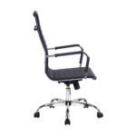 Artiss Office Chair PU Leather High Back Black - Image 4