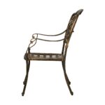 Livsip Outdoor Furniture Dining Chairs Cast Aluminium x2 - Image 2