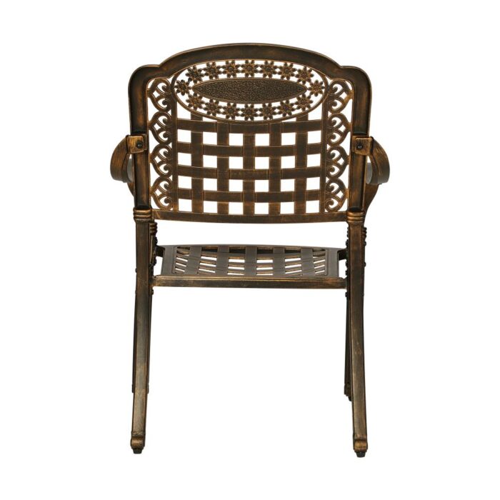 Livsip Outdoor Furniture Dining Chairs Cast Aluminium x2 - Image 3