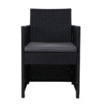 Gardeon 2PC Outdoor Dining Chairs Patio Furniture Wicker Garden Cushion Hugo - Image 3