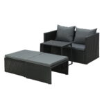 Gardeon Sun Lounge Wicker Lounger Patio Furniture Outdoor Setting Day Bed Garden - Image 3