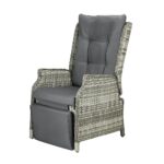Livsip Recliner Chairs with Adjustable Footrest Grey - Image 6