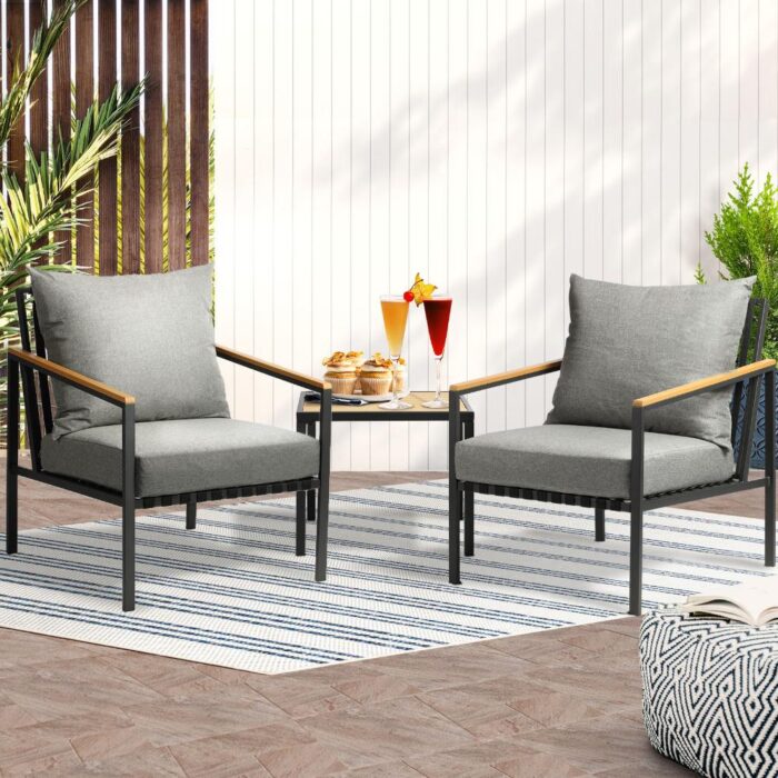 Livsip Outdoor Set Chairs&Table Patio Furniture 3PCS - Image 5