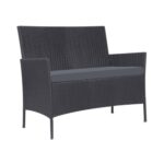 Livsip Outdoor Lounge Setting Garden Patio Furniture Wicker Chairs Table 4PCS - Image 4