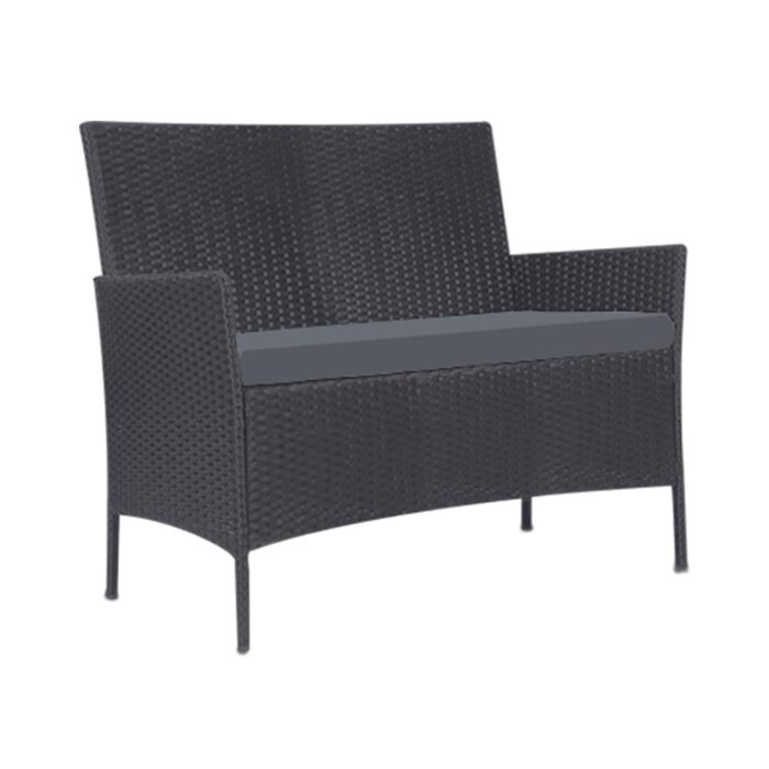 Livsip Outdoor Lounge Setting Garden Patio Furniture Wicker Chairs Table 4PCS - Image 4
