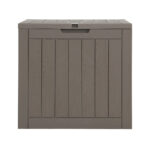 Gardeon Outdoor Storage Box 118L Container Lockable Indoor Garden Toy Tool Shed Grey - Image 3