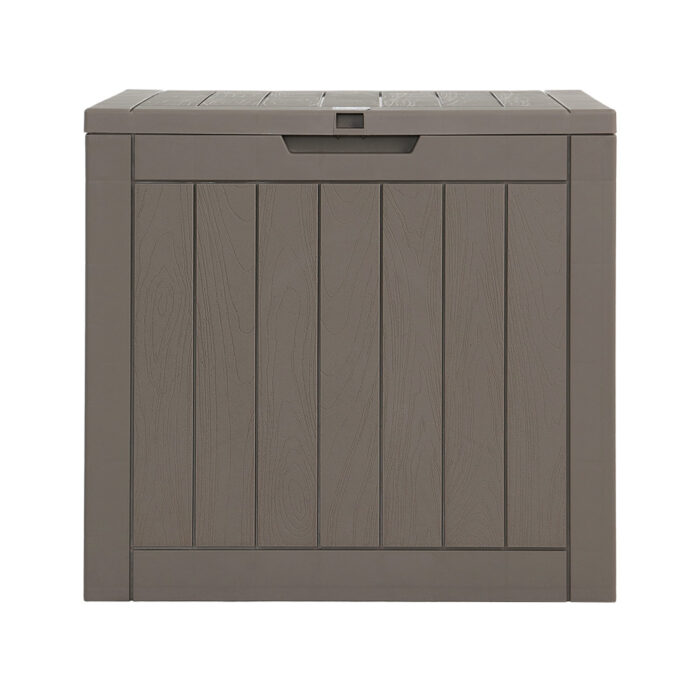 Gardeon Outdoor Storage Box 118L Container Lockable Indoor Garden Toy Tool Shed Grey - Image 3