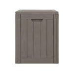 Gardeon Outdoor Storage Box 118L Container Lockable Indoor Garden Toy Tool Shed Grey - Image 4