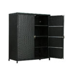 Gardeon Outdoor Storage Cabinet Box Garage Wicker Shelf Chest Garden Shed Tools