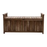 Livsip Outdoor Storage Box Wooden Garden Bench Wooden - Image 5