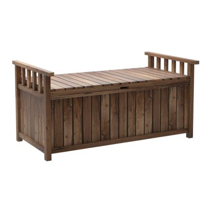 Livsip Outdoor Storage Box Wooden Garden Bench Wooden