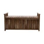 Livsip Outdoor Storage Box Wooden Garden Bench Wooden - Image 6