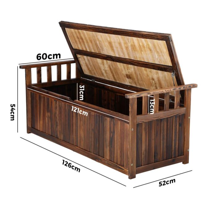 Livsip Wooden Storage Bench Waterproof Top Cover - Image 4