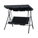 Livsip Swing Chair Hammock Outdoor Furniture Garden Canopy 3 Seater Patio Bench - Image 5