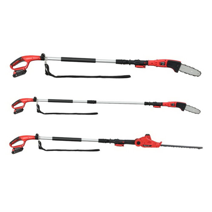 Giantz Chainsaw Trimmer Cordless Pole Chain Saw 20V 8inch Battery 2.7m Reach - Image 4