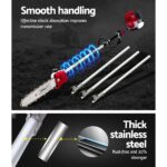 Giantz 40CC Pole Chainsaw Hedge Trimmer Brush Cutter Whipper Saw 4-Stroke 9-in-1 - Image 4