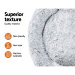 i.Pet Pet Bed Dog Cat 110cm Calming Extra Large Soft Plush Charcoal - Image 4