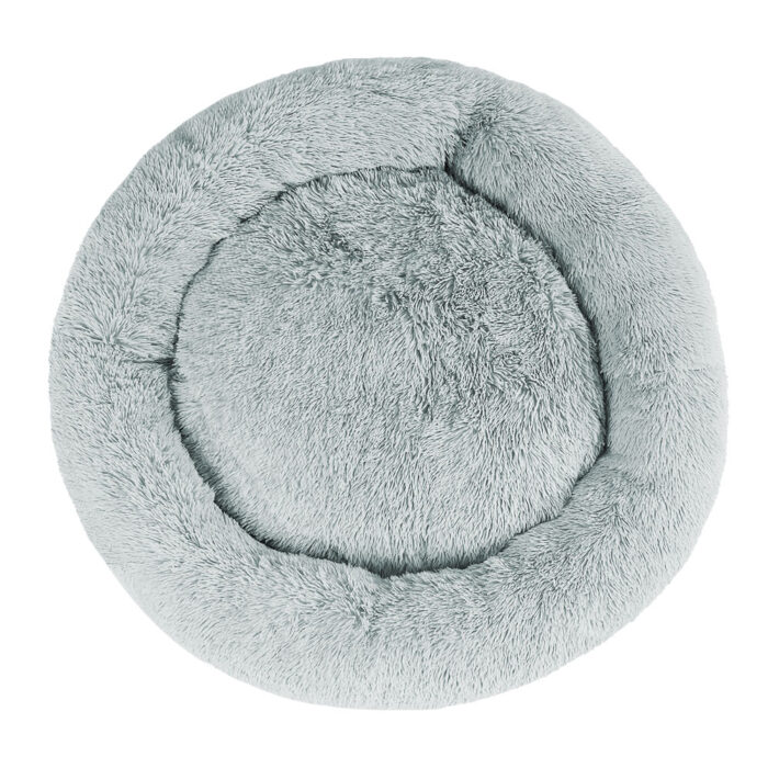 i.Pet Pet Bed Dog Cat 110cm Calming Extra Large Soft Plush Light Grey - Image 3