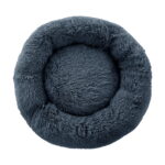 i.Pet Pet Bed Dog Cat 90cm Large Calming Soft Plush Bed Dark Grey - Image 3