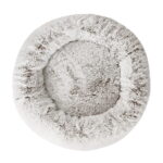 i.Pet Pet Bed Dog Cat 90cm Large Calming Soft Plush White Brown - Image 3