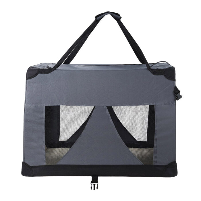 i.Pet Pet Carrier Soft Crate Dog Cat Travel 82x58CM Portable Foldable Car XL - Image 3