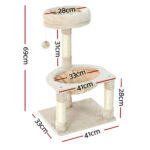i.Pet Cat Tree 69cm Scratching Post Tower Scratcher Wood Condo Toys House Bed - Image 3