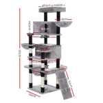 i.Pet Cat Tree 161cm Tower Scratching Post Scratcher Wood Condo House Play Bed - Image 3